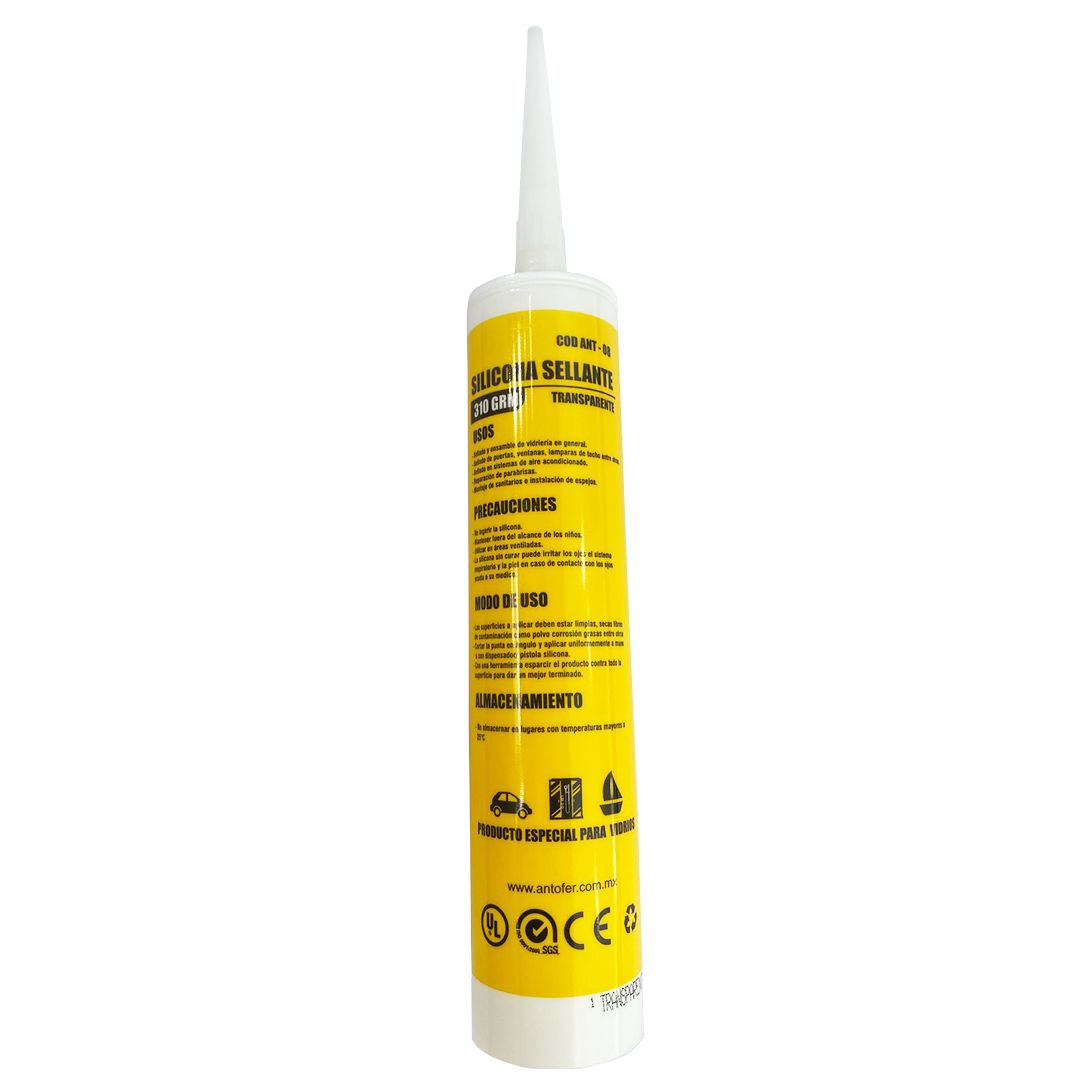 SILICONA TRANSPARENTE MULTIPROPOSITO 310 GRS CAJA 24 UNIDADES
