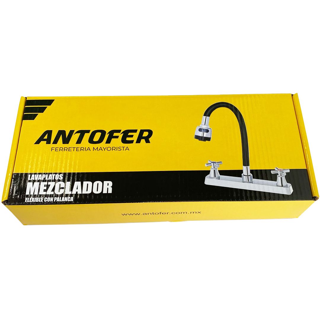 MEZCLADOR PARA LAVAPLATOS FLEXIBLE ENCAUCHETADO CAJA 20 UNIDADES