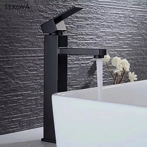 LLAVE LAVAMANOS ALTA MONOCONTROL 30CM CAJA 10 UNIDADES
