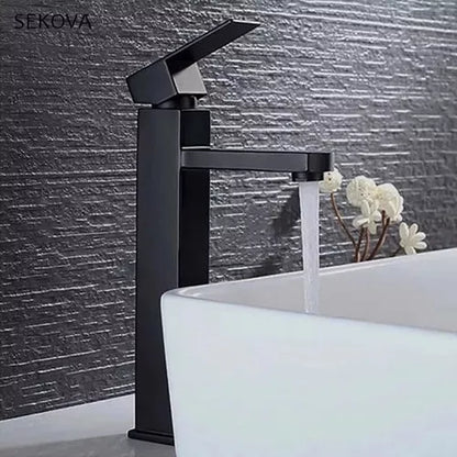LLAVE LAVAMANOS ALTA MONOCONTROL 30CM CAJA 10 UNIDADES